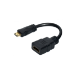 Mini HDMI To HDMI Adapter To Connect HDMI Mini Devices To Video Displays
