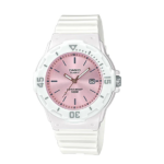CASIO Stainless Steel Women's Quartz Watch with Resin Strap