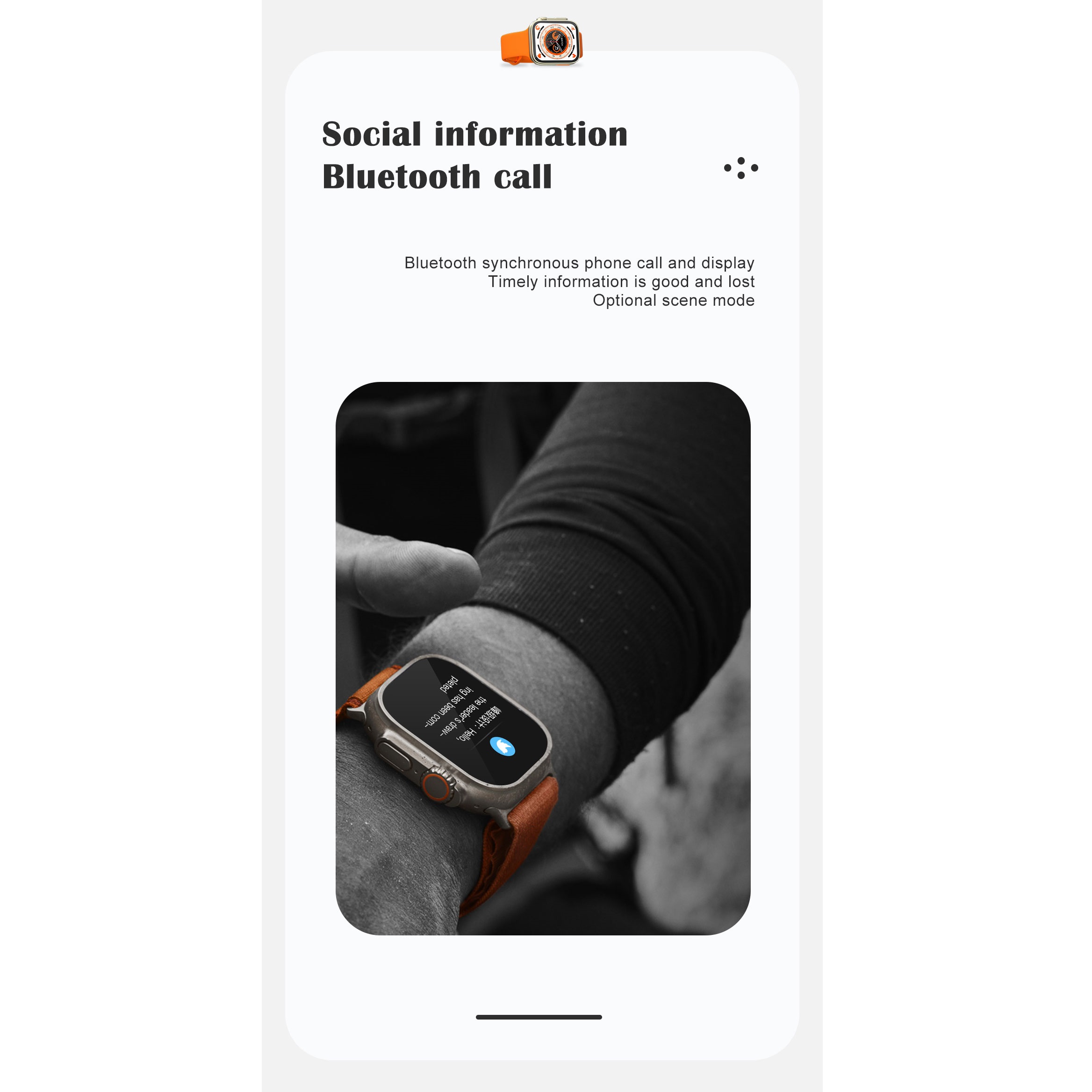 Ultra Smart Watch Men Sports Series 8 - Image 3
